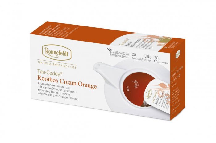 Травяной чай Роннефельдт Ройбуш Крем Оранж • Tea-Caddy® Rooibos Cream Orange 20×3,9g Травяной чай Роннефельдт Ройбуш Крем Оранж • Tea-Caddy® Rooibos Cream Orange 20×3,9g